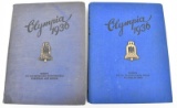 2 volume set of Nazi era 1936 Olympics cigarette card albums. Volume 2 is missing first ten pages, b