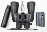 lot to include; Frank Mittermeier shotgun choke & chamber gauge, pair Nikon 10-22x50 Scoutmaster bin