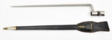 U.S. marked M1855 socket bayonet having blade measuring 17.5