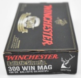 .300 Win Mag ammunition (1) box Winchester Ballistic Silvertip 180 gr Large, Heavy Game CXP3 20 rd b