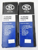 (2) FNH USA 15-Round magazines for FNP-45. Selling per magazine 2 times the money
