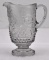 Admiral Dewey pressed glass footed water pitcher approximately 9