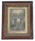 Pre WWI Austrian soldiers photo in ornate frame measuring approximately 18