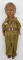 Vintage Israeli soldier doll approximately 10.5
