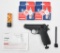 lot to include Walther Mod. PPK/S CO2 air pistol, (9) Crosman Powerlets and mostly full tube of Dais