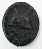 WWII German Nazi Wound Badge with black finish