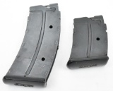 (2) Anschutz .22 LR rifle magazines, (1) 5 round and (1) 10 round, selling by the piece, 2 times the