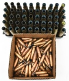 .50 BMG (100) M2 Armor Piercing bullets with (50) fired brass cases having LC headstamps.  Not compl