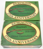 .22 LR ammunition (2) boxes Commemorative Remington 175th Anniversary (325) rounds in collectors tin