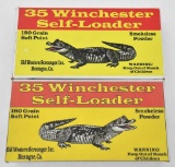 .35 Winchester self-loader custom ammunition (2) boxes Old Western Scrounger Inc custom reload 180 g