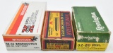 lot of ammunition and brass to include .32-20 Win. (38) rounds Remington, .38-55 Win. (12) rounds Wi