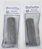 lot of (2) Beretta 92c compact 9mm (10) round magazines, selling 2 times the money