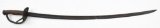 U.S. Civil War Model 1860 Cavalry sword, tip of blade is slightly bent with edge showing some chips