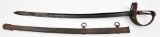 U.S. Civil War Model 1858 Cavalry sword C. Jurmann with scabbard showing some rust with pitting