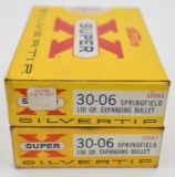 .30-06 Sprg Silvertip ammunition (2) boxes Western Super X 150 grain Expanding bullet (20) rounds pe