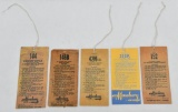 lot of (5) Mossberg hang tags with paperwork for 42M(a), 352K, 152, 144 & 146B, some are reproductio