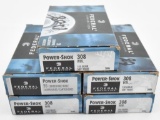 .308 Winchester ammunition (5) boxes Federal Power Shok 150 grain SP (20) rounds per box, selling by