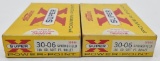 .30-06 Sprg. ammunition (2) boxes Western Super X 180 grain S.P. (1) box full (20) rounds, (1) box a