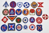 lot of WWII U.S. Army patches (25) total pieces