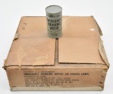 (10) cans U.S. Government Emergency drinking water in original case, Case originally held (25) cans