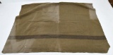 U.S. Army Spanish American to WWI blanket.  Showing some wear and handling