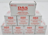 .223 Rem. custom loaded ammunition (8) boxes D&S Manufacturing Inc. 55 grain FMJ M5 (50) rounds per 