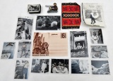 lot of WWII German Nazi postcards & cigarette album cards, lead WWI toy soldier, match holder, etc.