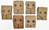 lot of (6) RUSSELL WWI ERA M1911 double magazine pouches, selling 6 times the money