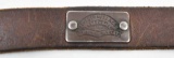Extremely Rare Vintage Levi Struss & Co. leather sling with attached swivels, measuring 36