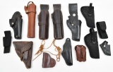 lot of holsters to include (3) Bucheimer - (1) AL-5, (1) AL-7 and (1) No. 42 DJM swivel, along with 