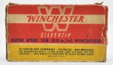.358 Winchester Silvertip ammunition (1) box Winchester Super Speed 250 grain (19) total rounds, box