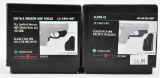 (2) Crimson Trace Green lasers, (1) Glock 43 with holster LG-443G-HBT and (1) S&W M&P Shield with ho