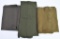 (3) Military blankets of different eras with one