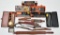 lot of assorted padded and tool designed leather