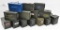 lot of (14) assorted steel ammunition cans, all