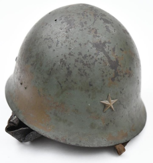 WW2 Japanese helmet in original paint with