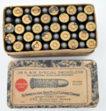 Antique ammunition (1) box .38 S&W Special