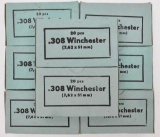 .308 Win. (7.62x51mm) ammunition (8) boxes