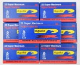 .22 Super Maximum ammunition (7) boxes Aguila