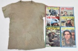 lot to include faded Vietnam issue green tee-