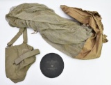 lot to include WW2 mosquito net for cot of