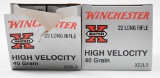.22 Long Rifle ammunition (2) bricks Winchester
