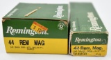 .44 mag. ammunition (2) boxes factory Remington