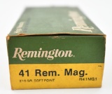 .41 Rem. Mag. ammunition (1) box Remington