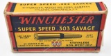 .303 Savage ammunition (1) box Winchester