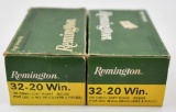 .32-20 Win. ammunition (2) boxes Remington