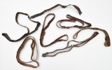 (5) assorted leather Military rifle slings.