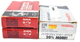 .270 win ammunition (3) boxes - two boxes Hornady