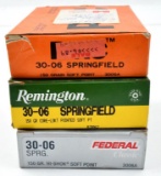 .30-06 Sprg. ammunition (3) boxes having