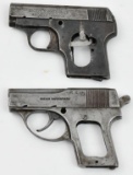 Lot of two incomplete vest pocket pistols to inclu
